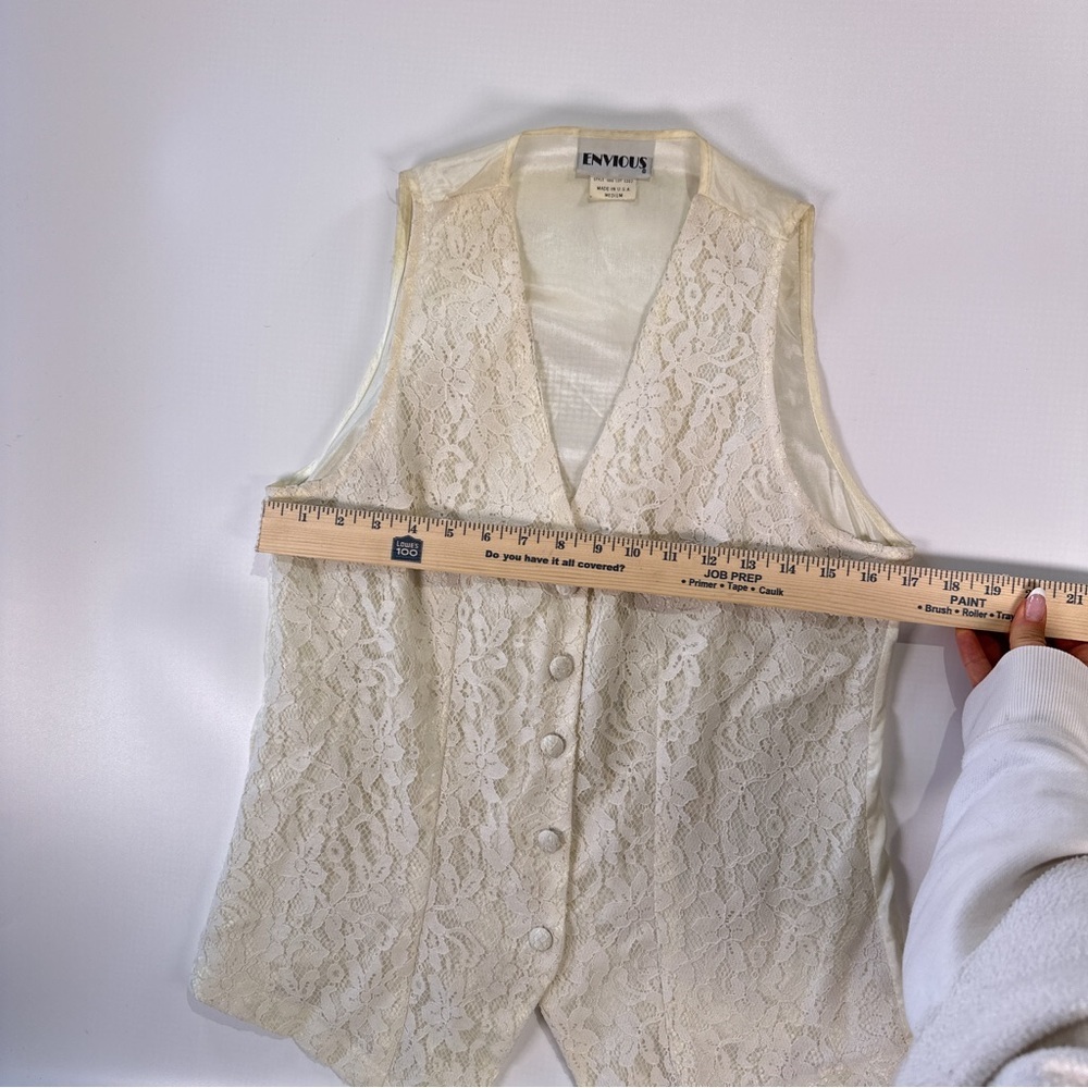 Envious Cream Lace Vest - Picture 10 of 10
